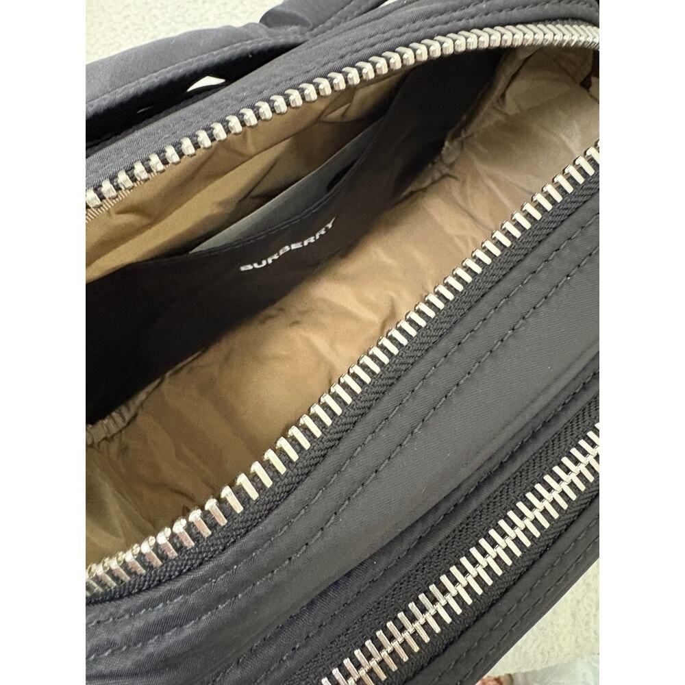Sale ends 6/4 Burberry Black Nylon logo crossbody bag New - Picture 7 of 9